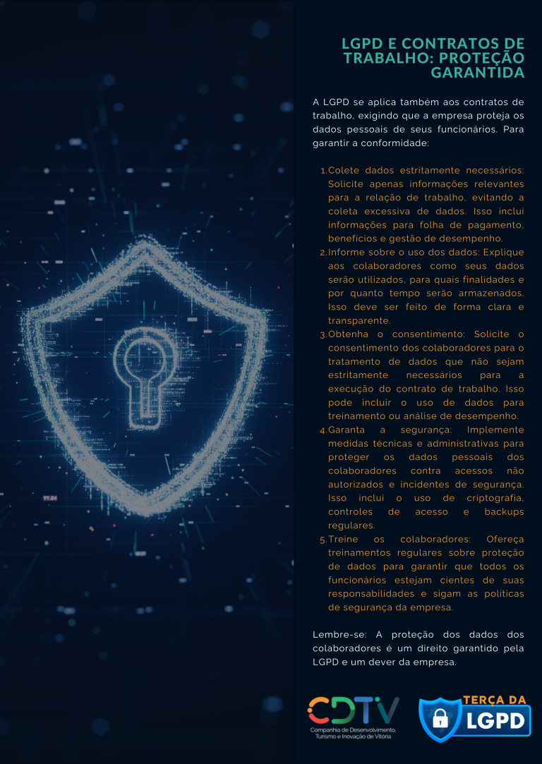 LGPD e contratos de trabalho: Proteção garantida
