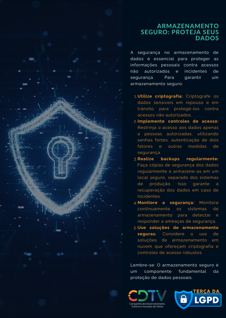 Armazenamento seguro: Proteja seus dados.